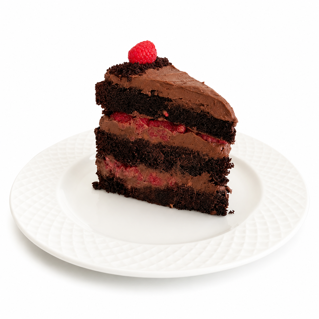 Choco-Nutella Raspberry Cake