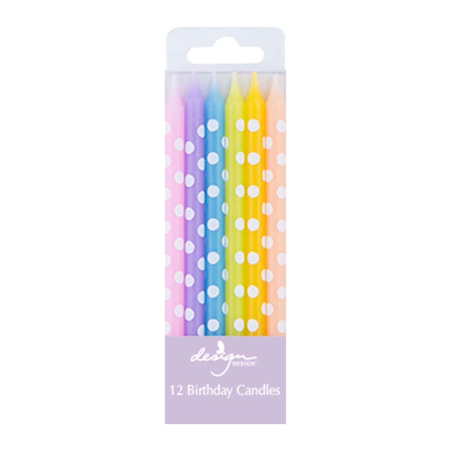 Tall Stick-Pastel Dots