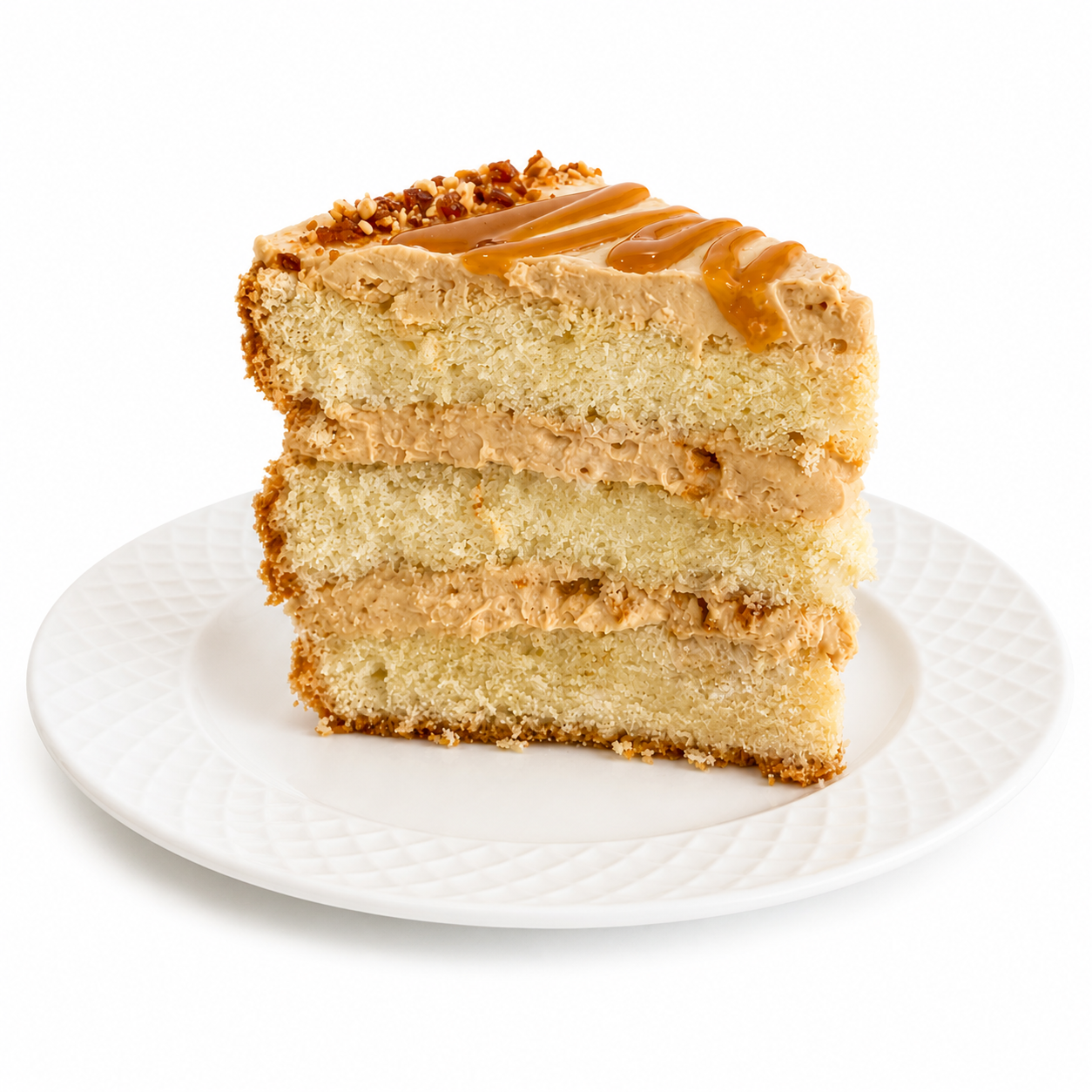 Vanilla-Crunchy Hazelnut Cake