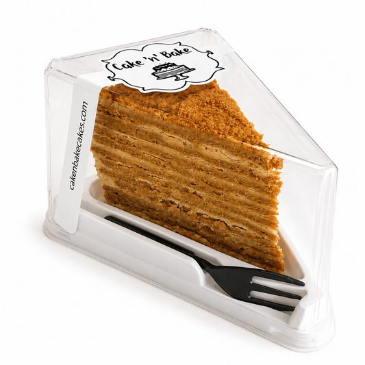 Caramel Honey Cake Sliced