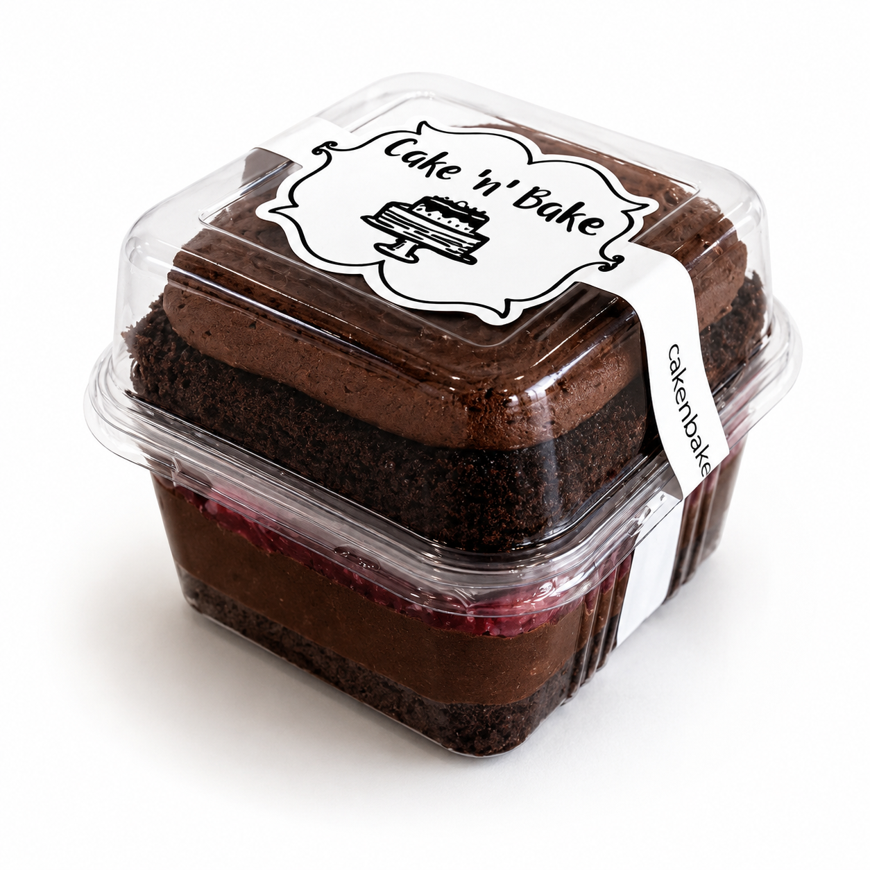 Choco-Nutella Raspberry Cake Cup